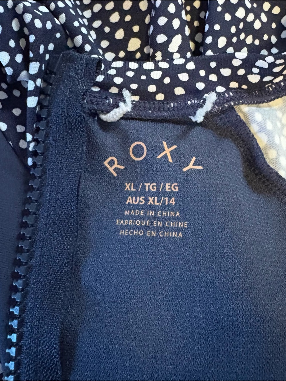 Roxy Long Sleeve Rash Guard UPF 50 Long Sleeve One Piece Swimsuit XL - Picture 8 of 8